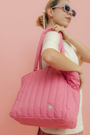 TOTE PUFFY - CHICLE