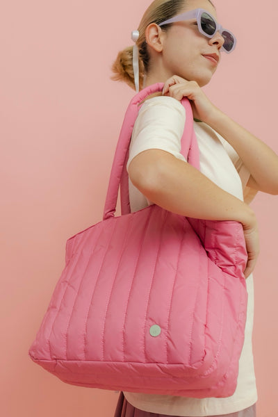 TOTE PUFFY - CHICLE