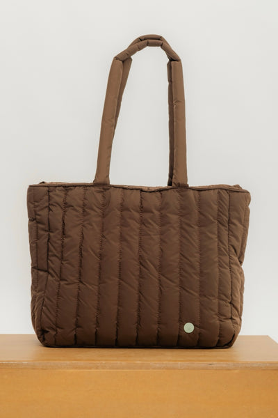 TOTE PUFFY - CHOCO