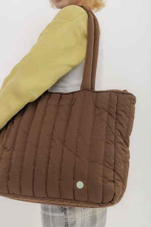 TOTE PUFFY - CHOCO