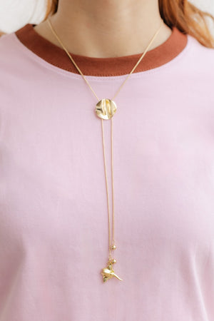 COLLAR RAYA DORADA
