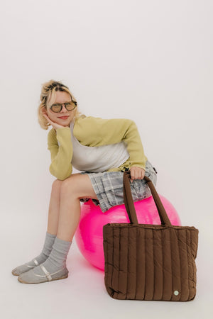TOTE PUFFY - CHOCO