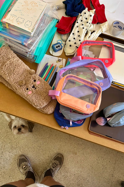 ESTUCHE TRANSPARENTE PEQUEÑO - MELÓN