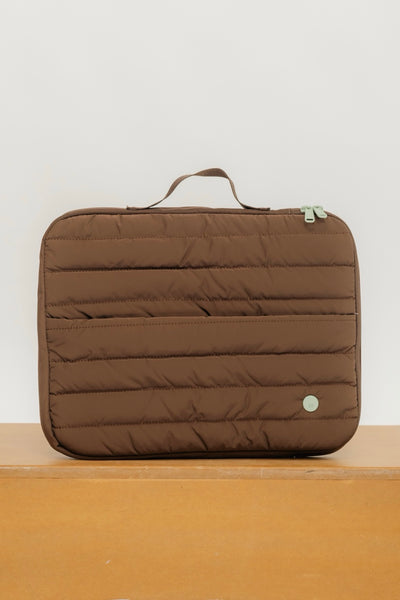 PORTA LAPTOP PUFFY GRANDE - CHOCO