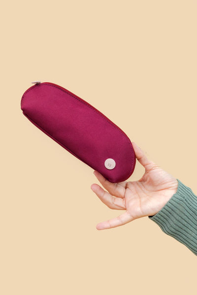 ESTUCHE PEQUEÑO CIRUELA