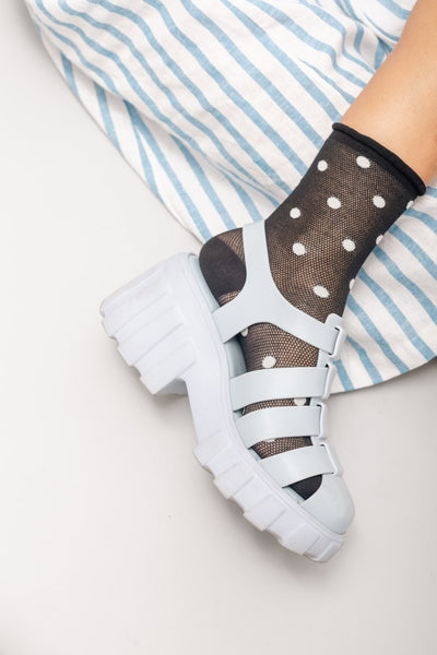 MEDIAS POLKADOT NEGRO