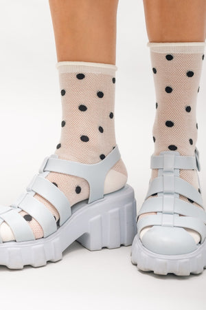 MEDIAS POLKADOT BLANCO