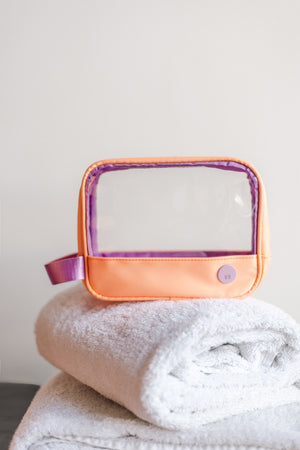 ESTUCHE TRANSPARENTE PEQUEÑO - MELÓN