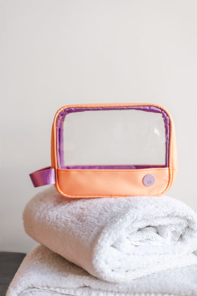 ESTUCHE TRANSPARENTE PEQUEÑO - MELÓN