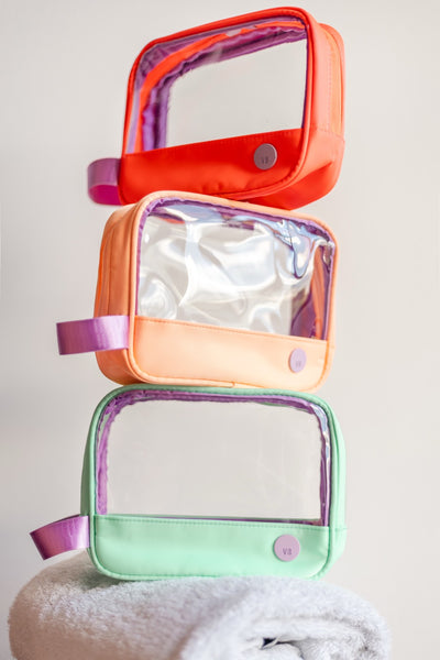 ESTUCHE TRANSPARENTE PEQUEÑO - MELÓN