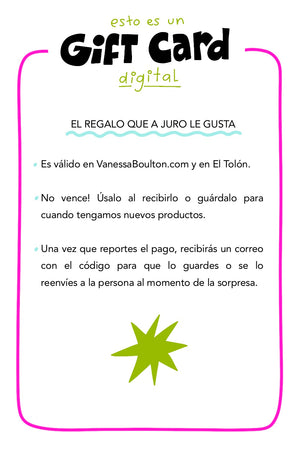 GIFT CARD - del monto que quieras