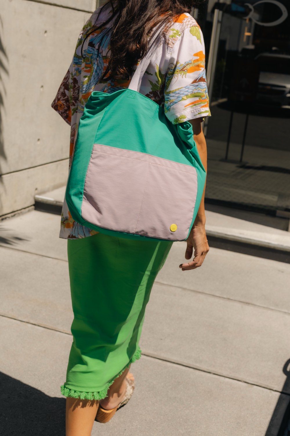 TOTE COLORBLOCK VERDE SUERTE